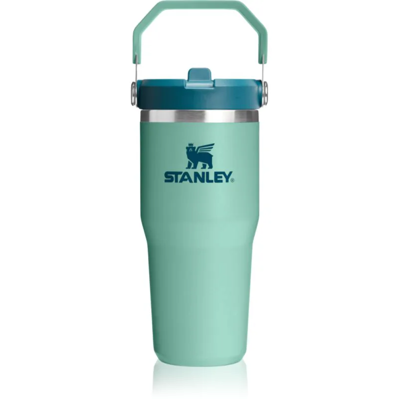 Stanley IceFlow™ Flip Straw 2.0 Tumbler θερμός από ανοξείδωτο ατσάλι Spring Green 410 ml