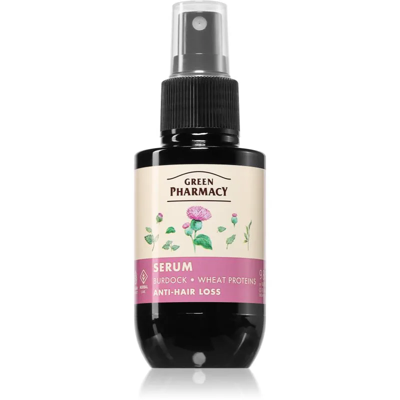 Green Pharmacy Burdock & Wheat proteins Care Serum ορός ενάντια στη τριχόπτωση 100 ml
