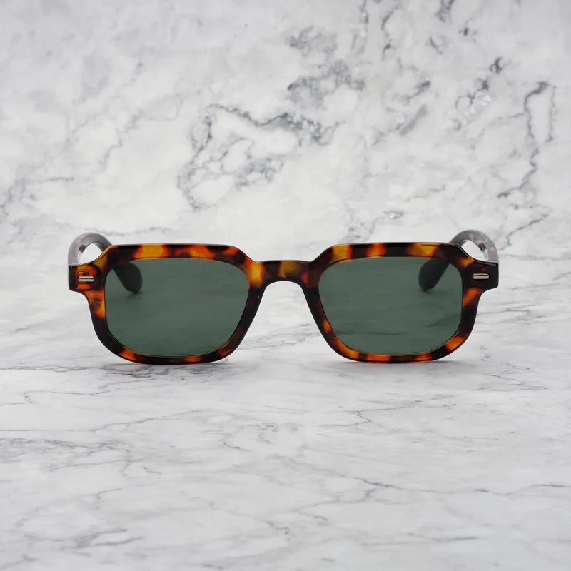 EDDIE Tinted Sunglasses | Tortoise | Green Shades | Explicit Poets Sunglasses