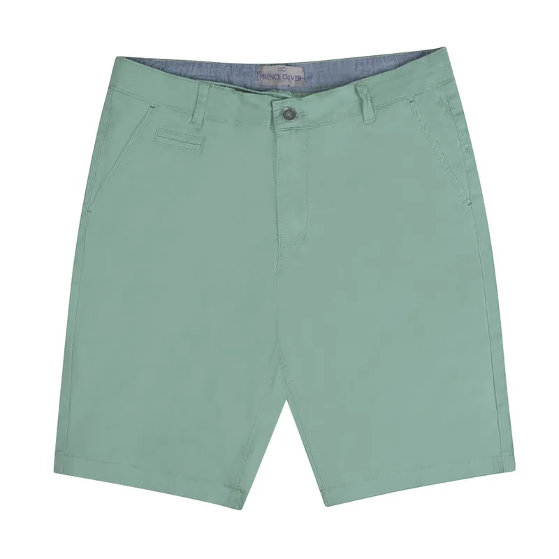 Prince Oliver Βερμούδα Chinos Πράσινη (Modern Fit)
