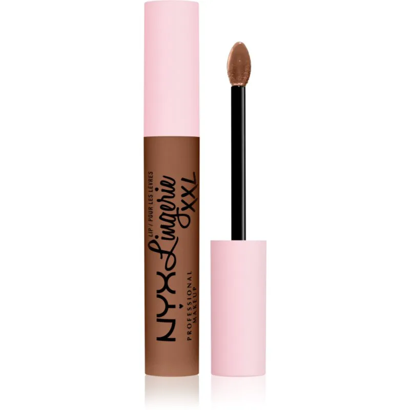 NYX Professional Makeup Lip Lingerie XXL Υγρό ματ κραγιόν απόχρωση 29 - Hot Caramelo 4 ml