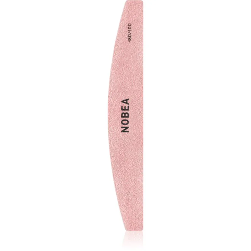 NOBEA Accessories Half-moon Nail File 180/100 κλασική λίμα νυχιών δύο όψεων