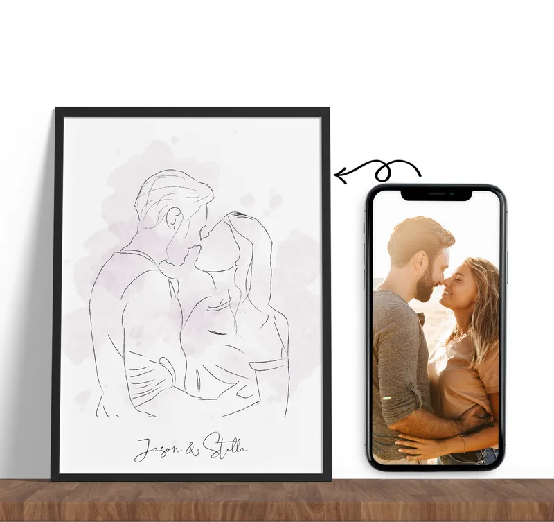 Προσωποποιημένο Line Art Brush - 20*30 εκ.