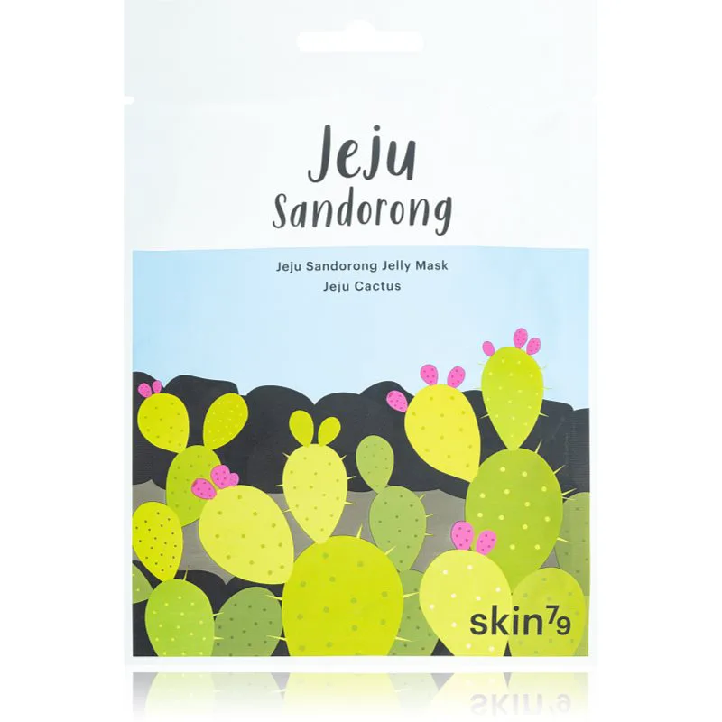 Skin79 Jeju Sandorong Jeju Cactus υφασμάτινη μάσκα θρέψης με ενυδατικό αποτέλεσμα 33 ml