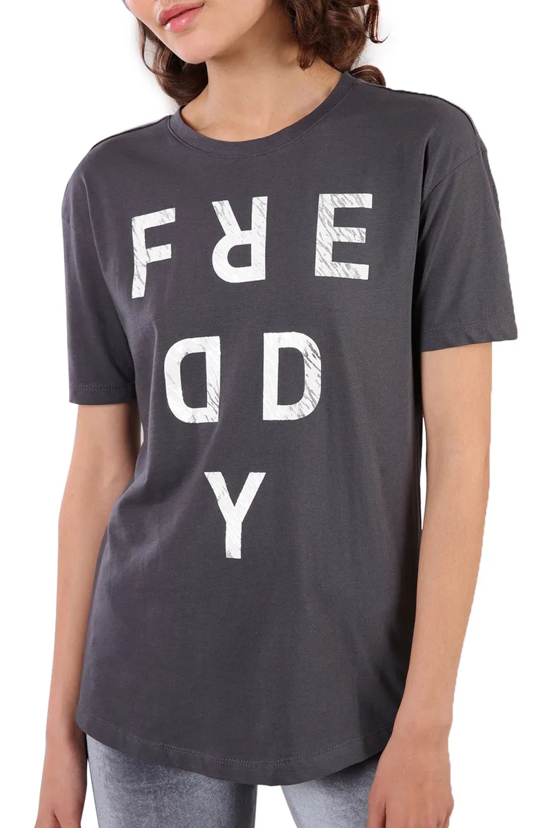 Μπλούζα Κοντομάνικη Freddy Με Λογότυπο S9WCXT1-G17- Γυναικείο