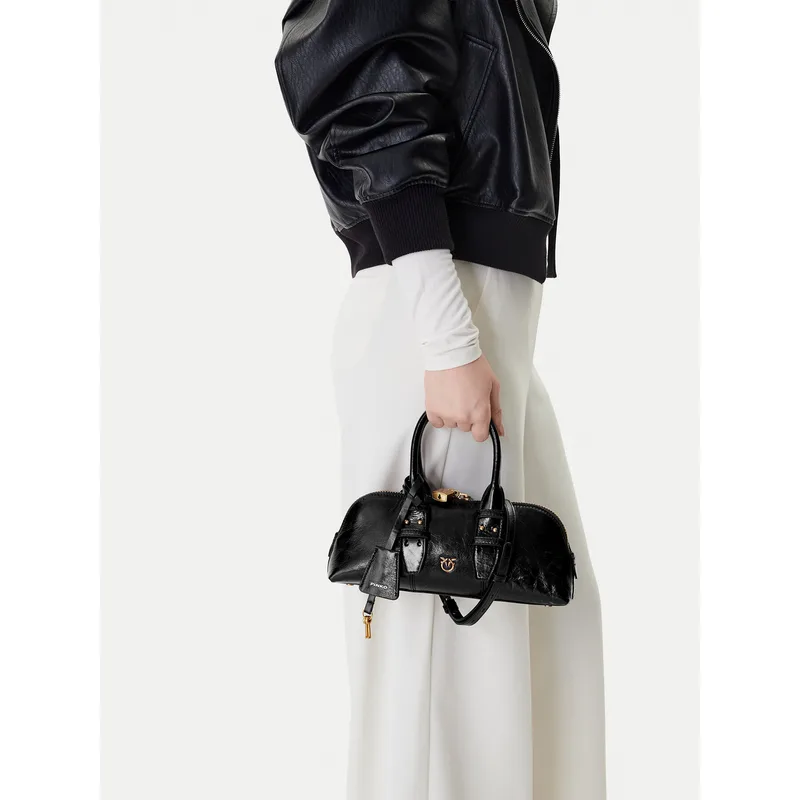 Τσάντα PINKO Bowling Bag Baguette AI 25-26 105334 A2VW Μαύρο