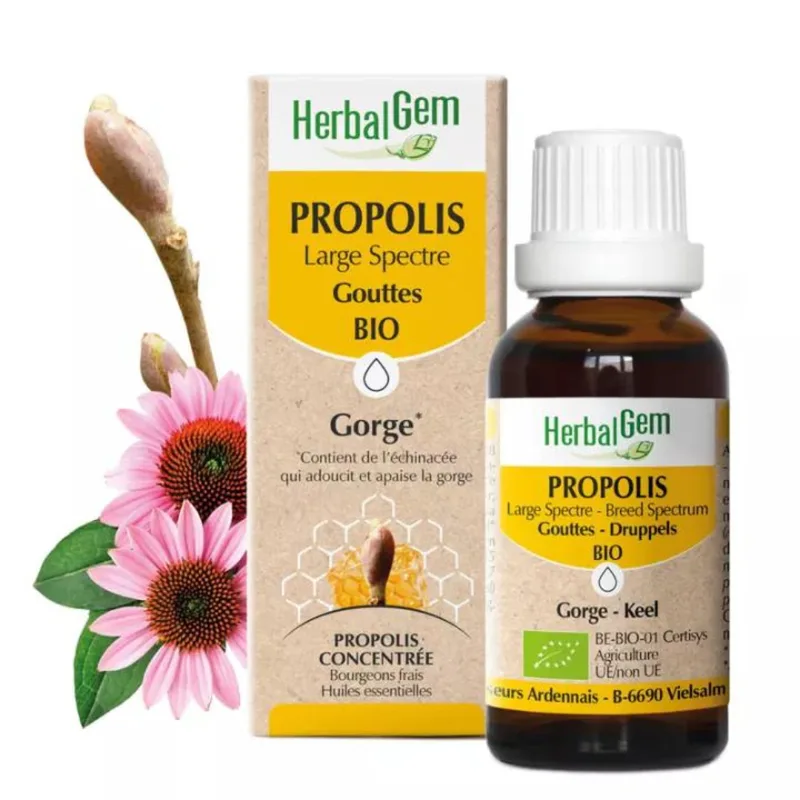Herbalgem Propolis Large Specter Organic Gocce 15ml