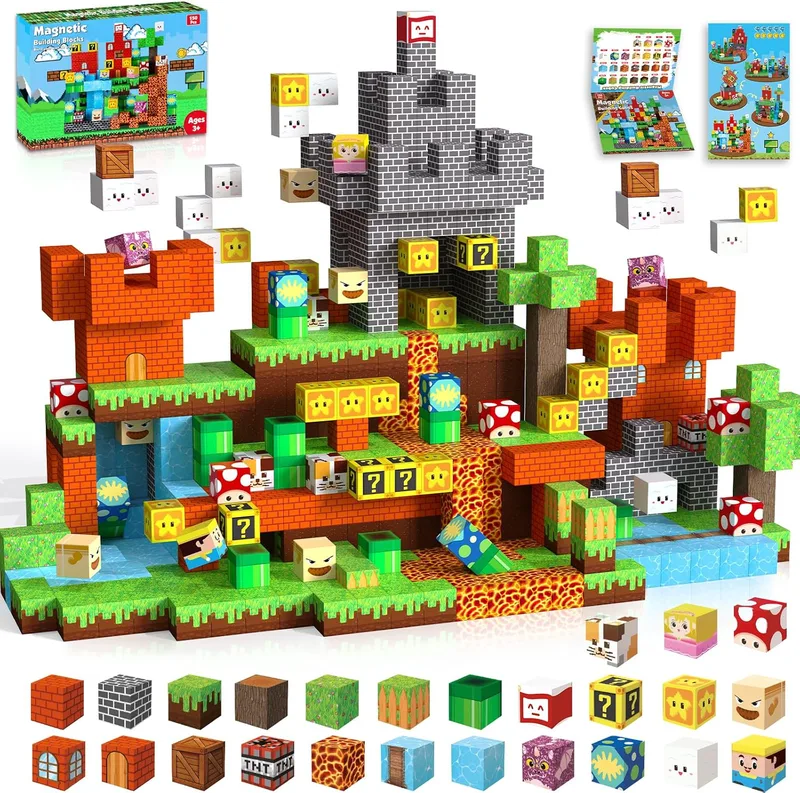 Μαγνητικά Κυβάκια - My Block World Magnetic Building Blocks Set 150pcs/set