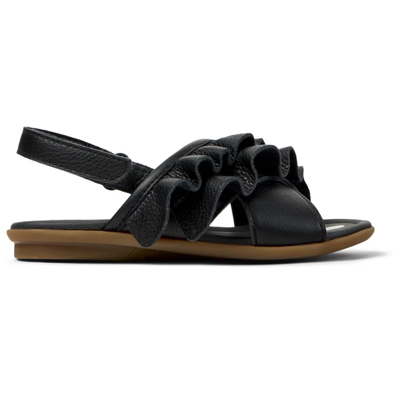 CAMPER Twins - Πέδιλα Για Κορίτσια - Μαύρο, Μέγεθος 36, Smooth leather