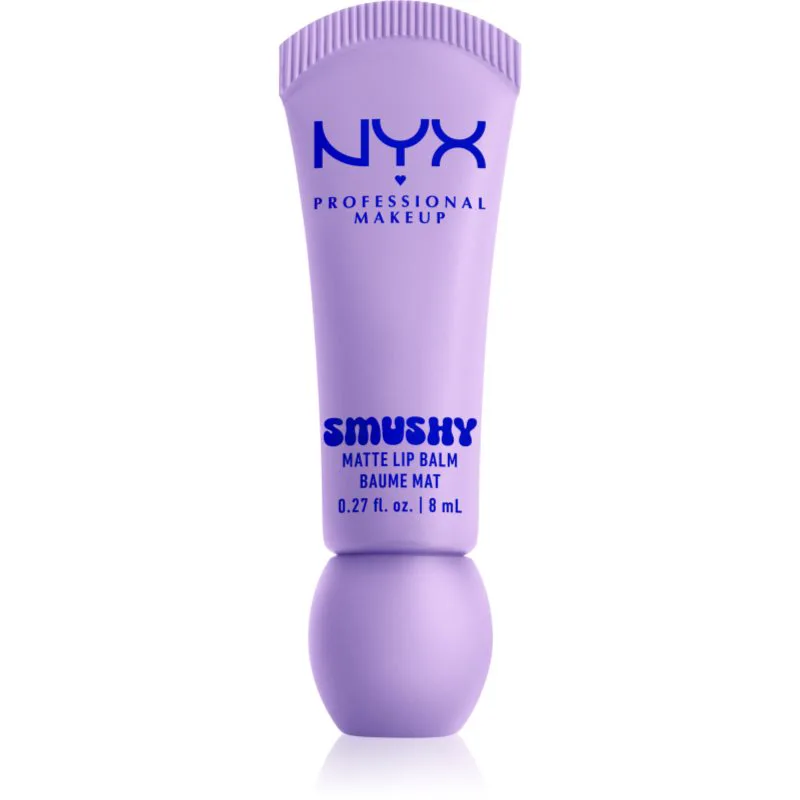 NYX Professional Makeup Smushy Matte Lip Balm Βάλσαμο για χείλη με ματ αποτελέσματα απόχρωση Sugar Smush 8 ml