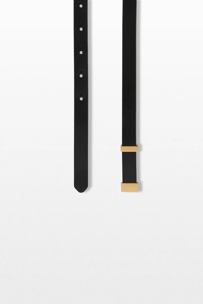 LARDINI Ανδρικό Μαύρο Leather Belt in Black