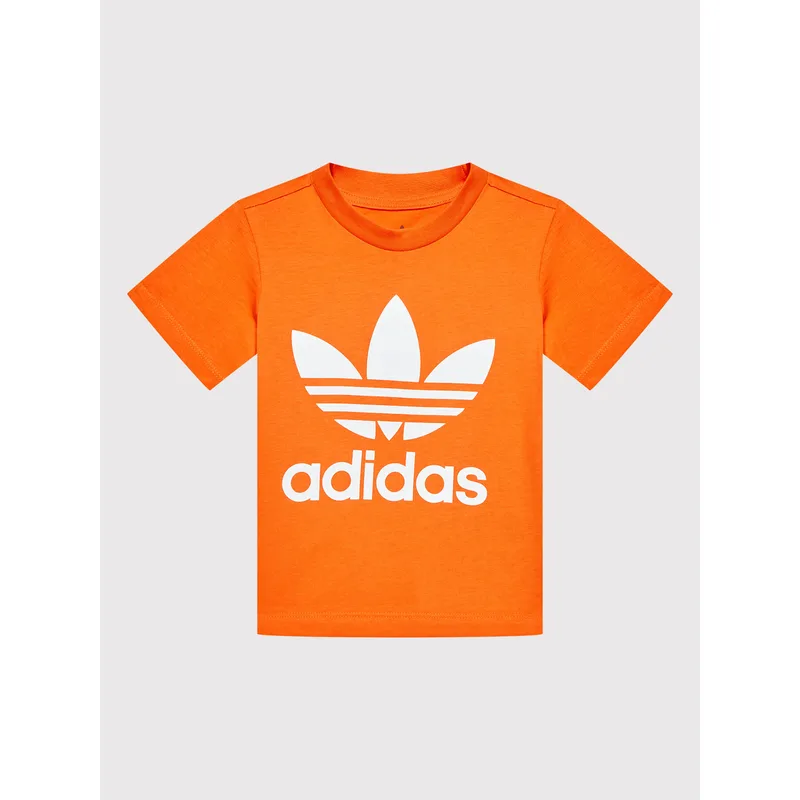 adidas T-Shirt Trefoil HK7514 Πορτοκαλί Regular Fit