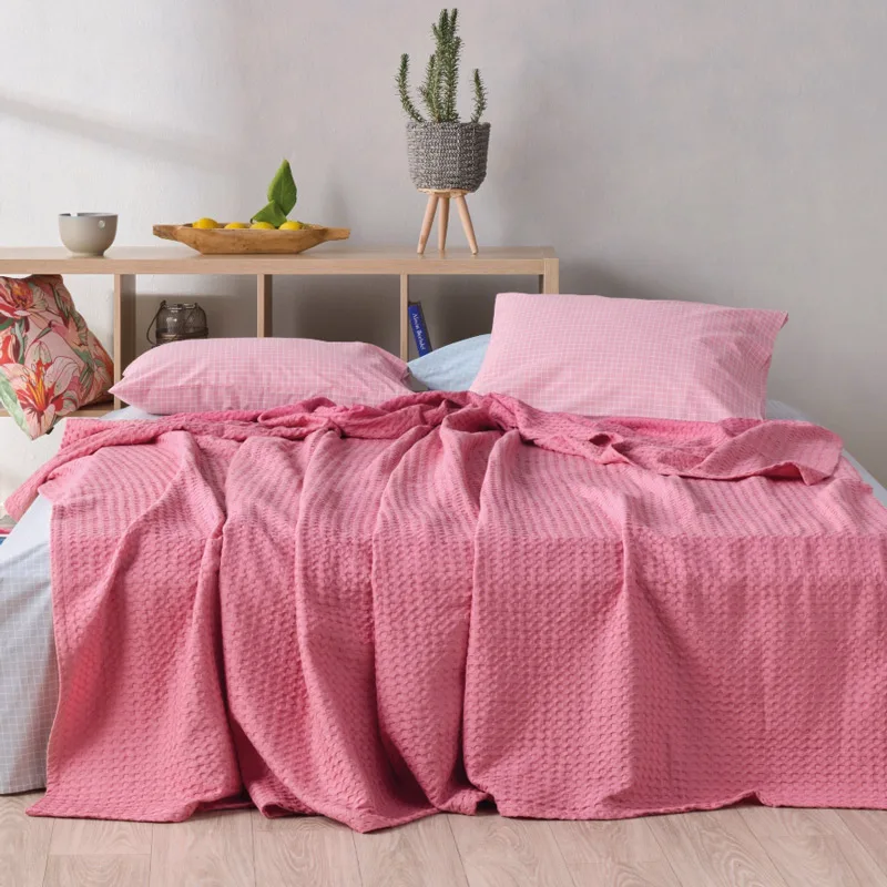 Κουβέρτα Πικέ Υπέρδιπλη 230x250 Kentia Illusion 20 Ροζ