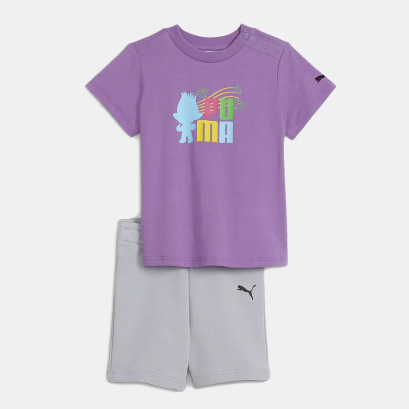 Puma X Trolls Minicat Tee & Shorts Set (9000171080_74358)