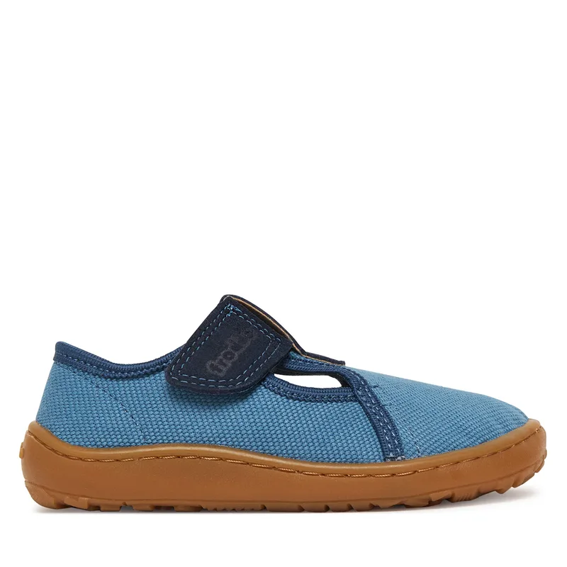 Παντόφλες Σπιτιού Froddo Barefoot Canvas T-Bar G1700439-1 M Μπλε