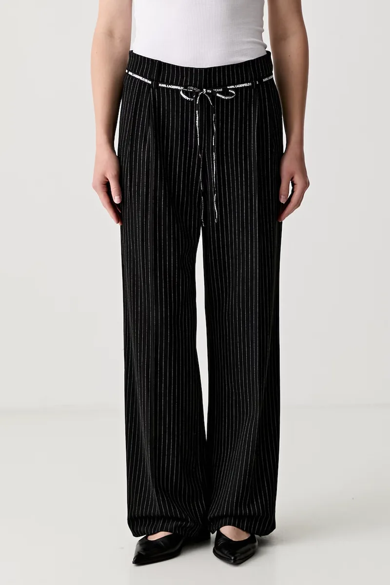 Karl Lagerfeld Jeans παντελόνι γυναικείο με βισκόζη