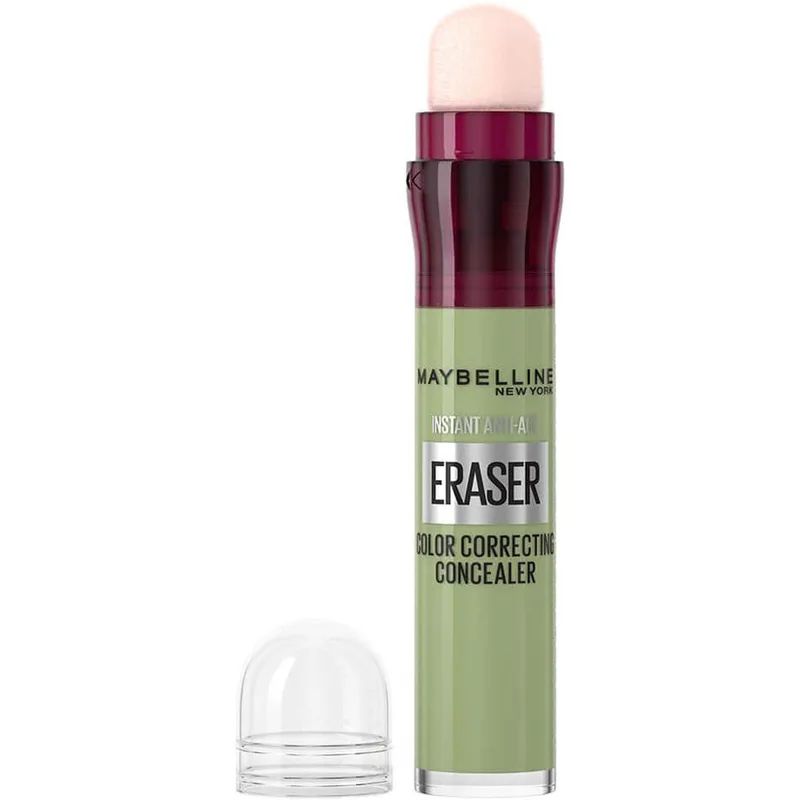 Maybelline Instant Eraser Age Rewind Color Correcting Concealer με Concealer με Ενσωματωμένο Σφουγγαράκι για Αλάνθαστη Χρωματική Διόρθωση 6.8ml - Green
