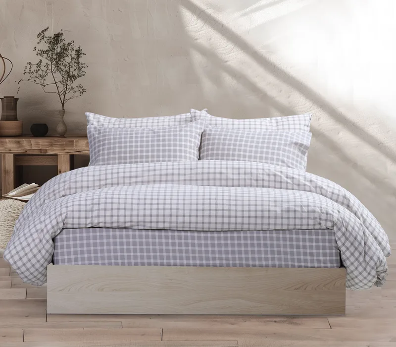 Σετ Σεντόνια Υπέρδιπλα 4 Τεμαχίων Nef-Nef Extend GREY 240x260