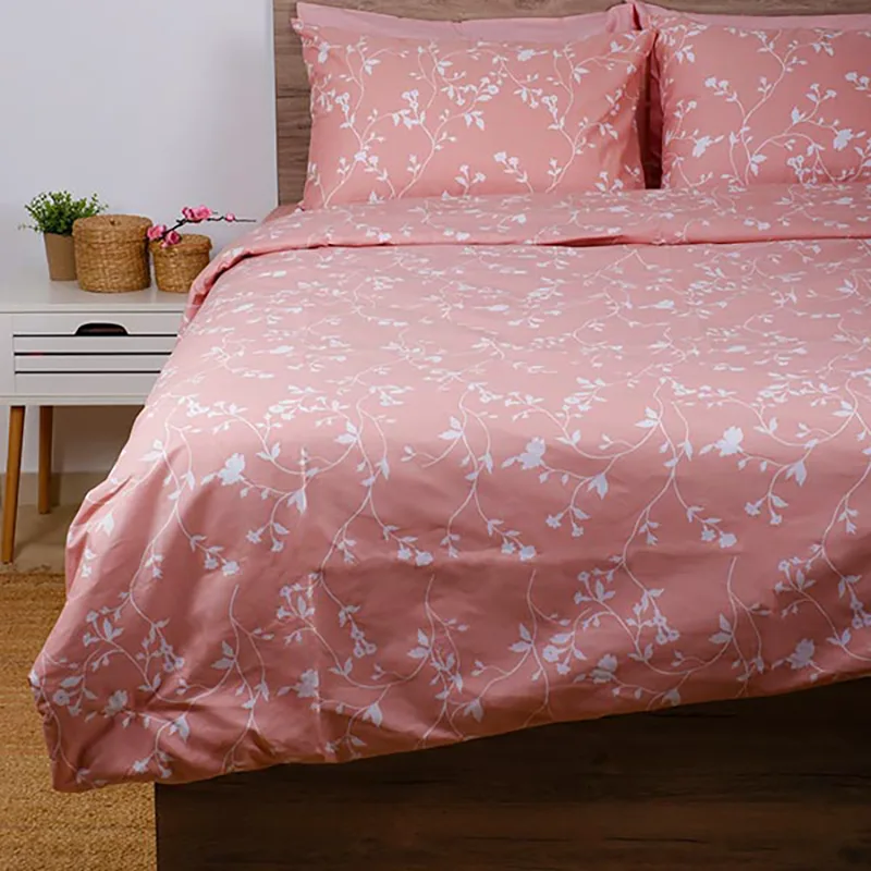 Σεντόνια Μονά (Σετ) 165X270 Sunshine Cotton Feelings 924 Ροζ Χωρίς Λάστιχο (165x270)
