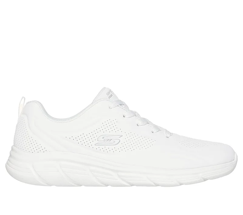 SKECHERS ΓΥΝΑΙΚΕΙΟ SNEAKER Debossed Pu Lace Up 117715_W ΛΕΥΚΟ