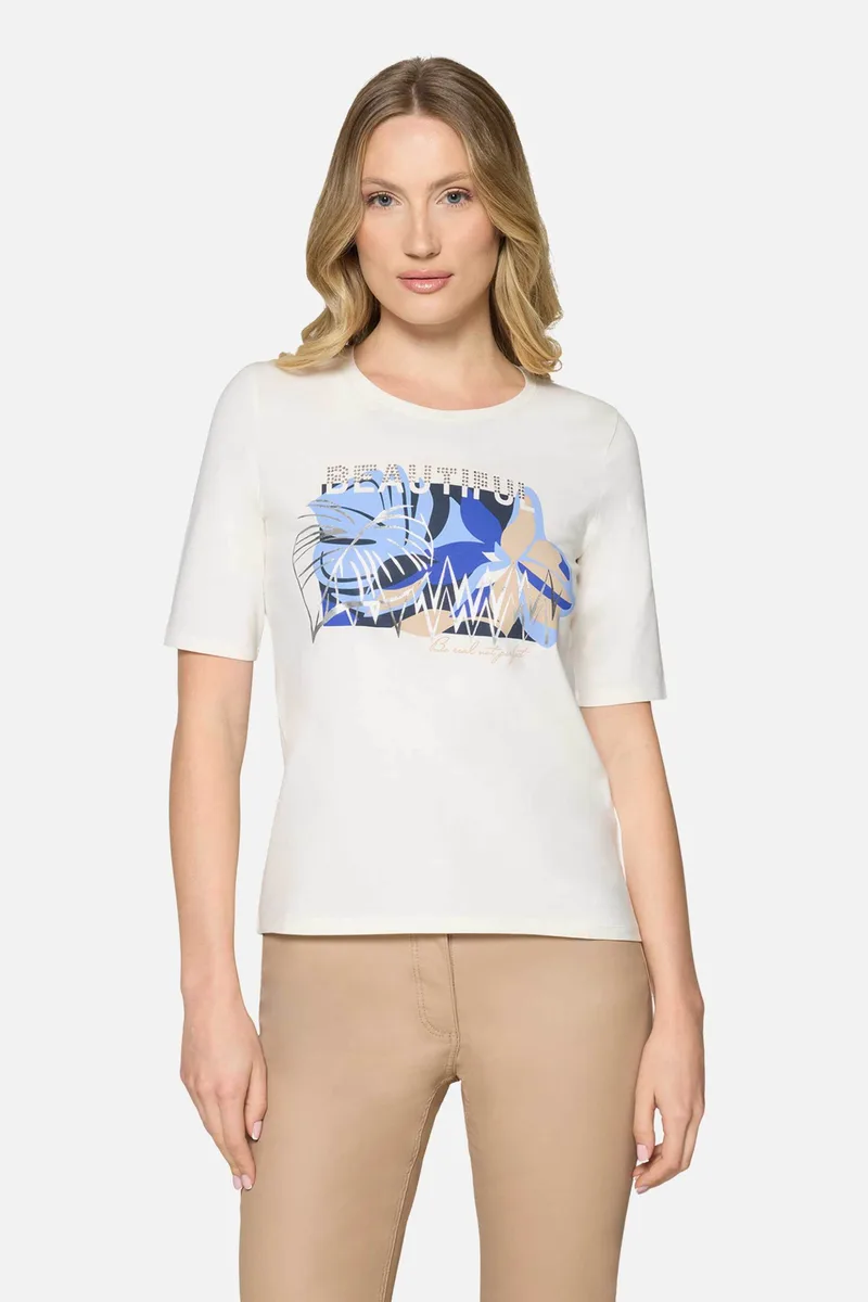 Betty Barclay γυναικείο Τ-shirt με all-over print - 2738/1092 Λευκό