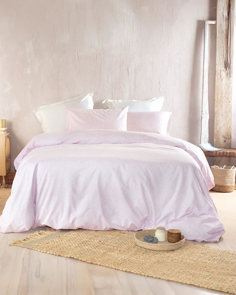 Ζεύγος μαξιλαροθήκες (50Χ70) PACIFY PINK, RYTHMOS HOME
