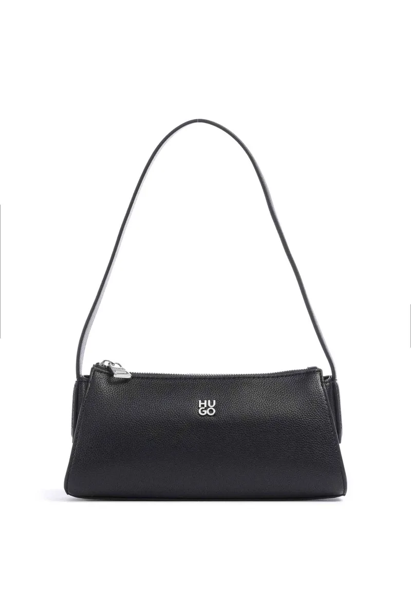 Hugo Boss γυναικεία τσάντα ώμου με μεταλλικό λογότυπο "Chris 2.0" - 50546985 Μαύρο