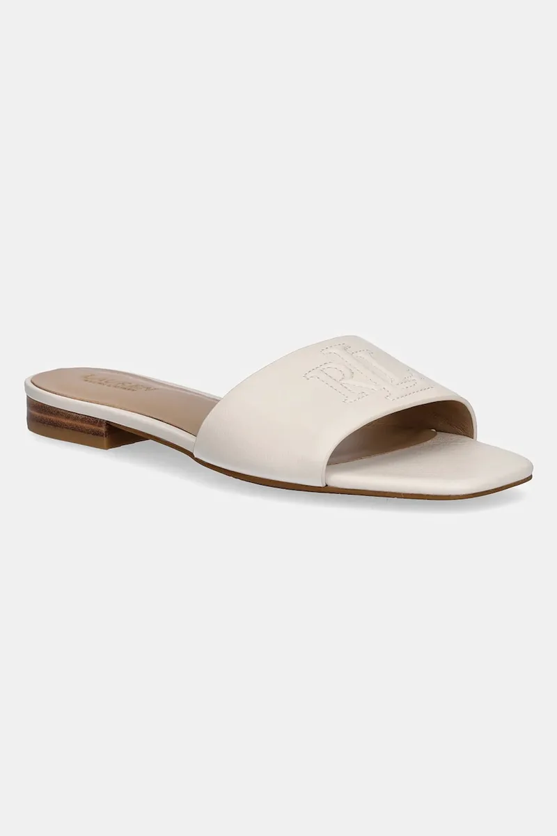 Δερμάτινες παντόφλες Lauren Ralph Lauren Everley Sld