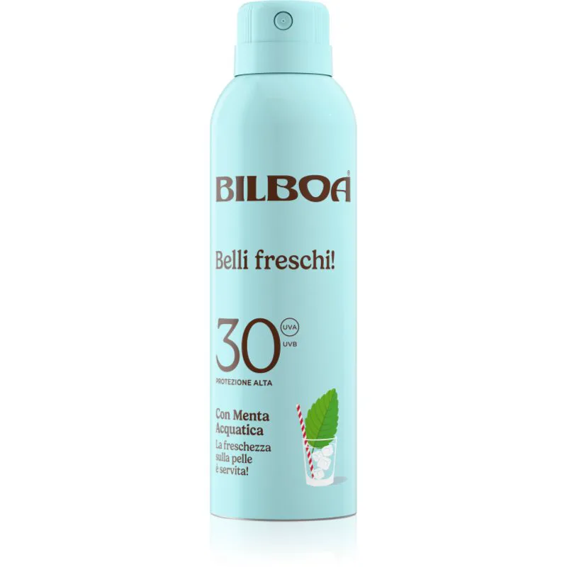 Bilboa Belli Freschi αντηλιακό σπρέι με μέντα SPF 30 150 ml