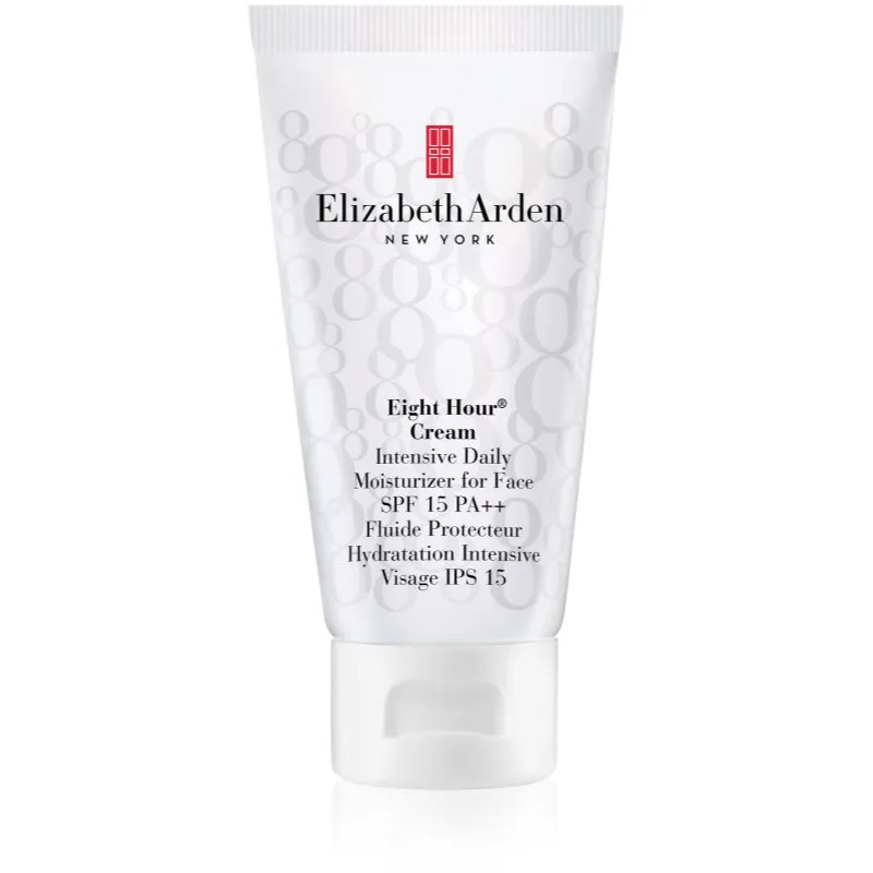 Elizabeth Arden Eight Hour Intensive Daily Moisturizer For Face ενυδατική κρέμα ημέρας για όλους τους τύπους επιδερμίδας SPF 15 50 μλ