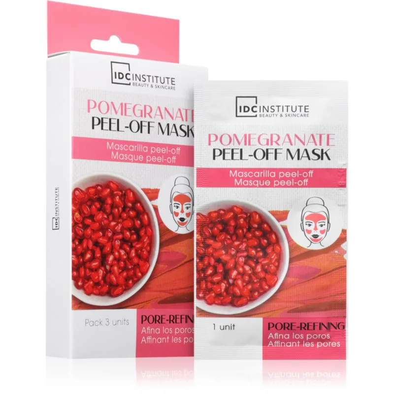 IDC Institute Pomegranate μάσκα που ξεφλουδίζει 3x8 ml
