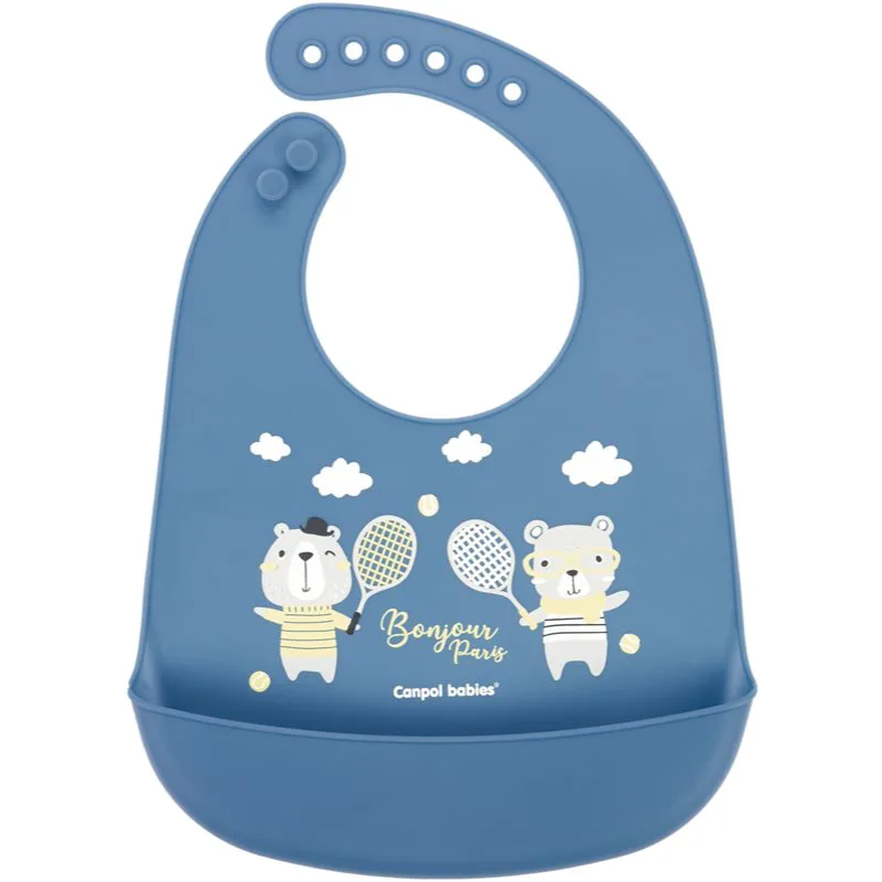 Canpol babies Bonjour Paris Bibs σαλιάρα Blue 1 τμχ