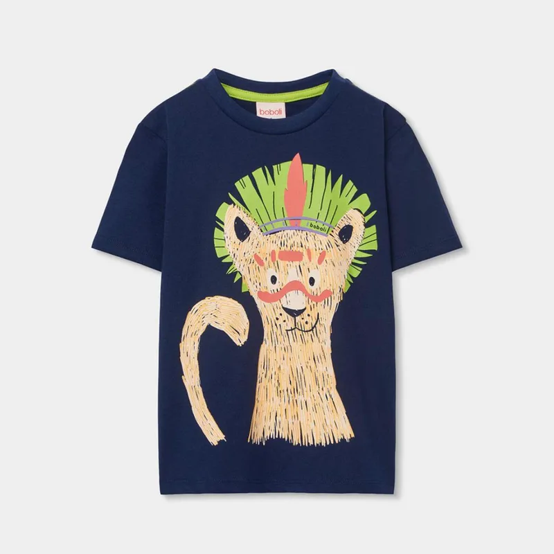 Μπλούζα μακό αγόρι Boboli-693020-2440-Navy