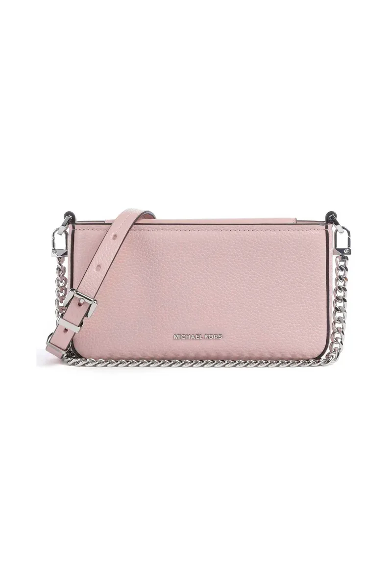 Michael Kors γυναικεία δερμάτινη τσάντα ώμου "Bryant Small" - 32S5SYTU1L Ροζ