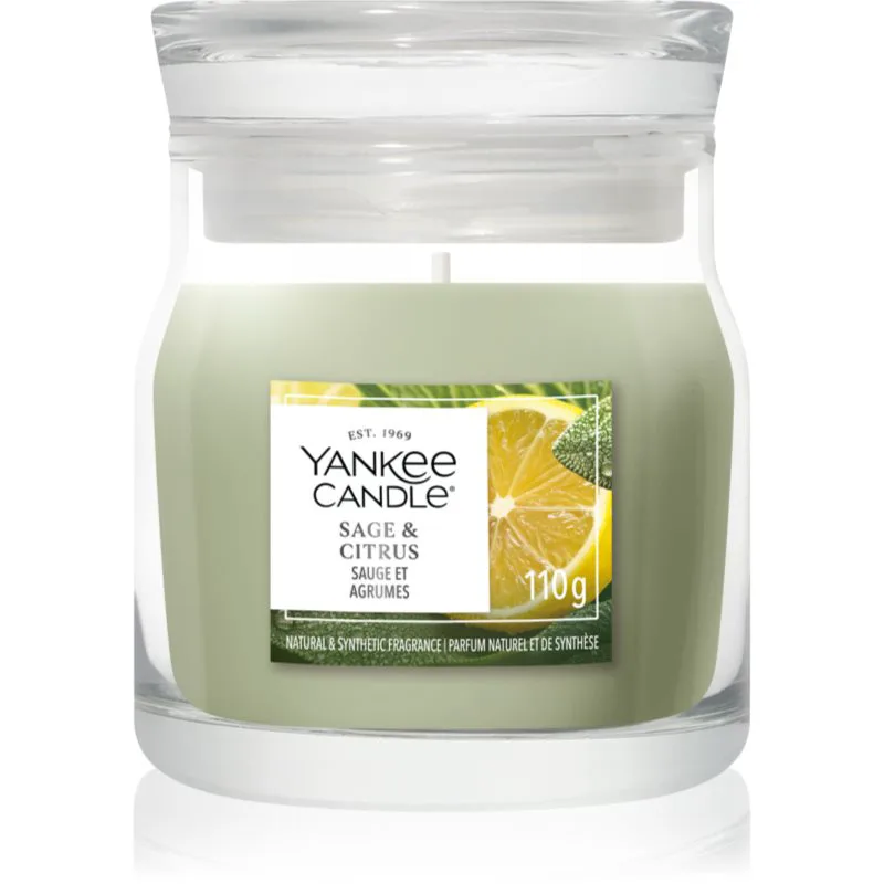 Yankee Candle Sage & Citrus αρωματικό κερί Signature 110 γρ