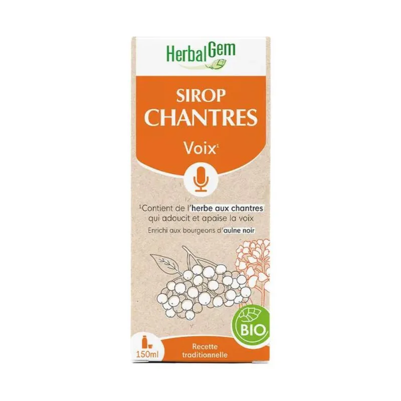 Herbalgem Syrup Des Chantres Bio Voce 150ml