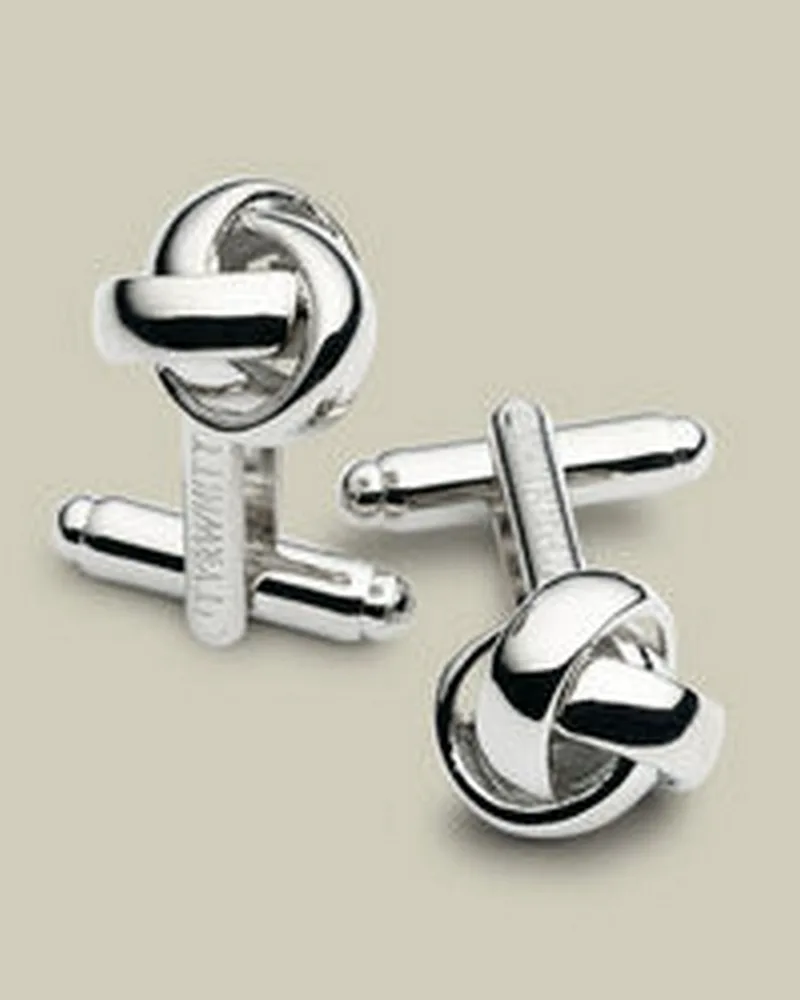 Charles Tyrwhitt Ανδρικά Μανικετόκουμπα Knot Με Rhodium Plated Φινίρισμα