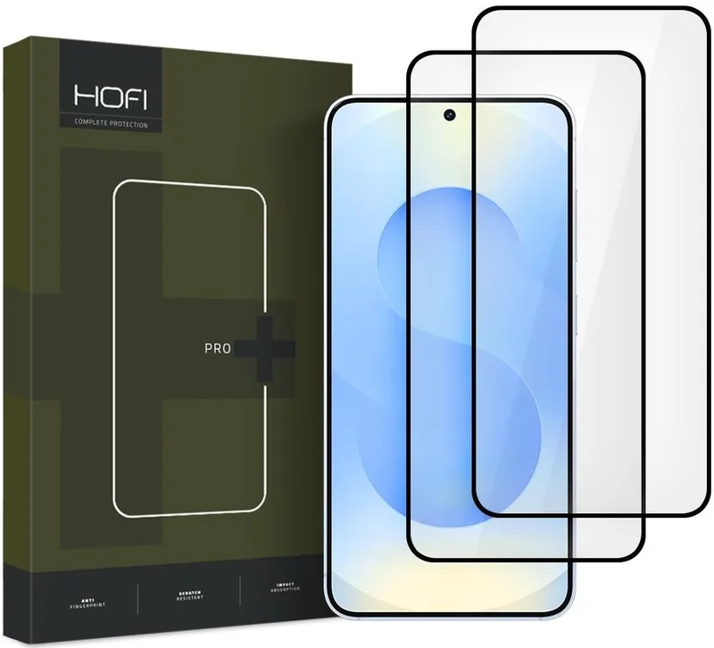 Tempered Glass Samsung Galaxy S25 Plus Hofi Premium Pro+ Αντιχαρακτικό Γυαλί Προστασίας FullFace Οθόνης 2 Τεμάχια - Black (5906302322190)