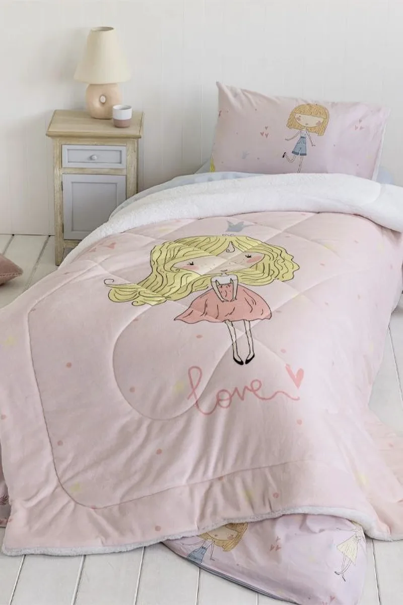 Κουβερτα/Παπλωμα Μονο Παιδικο Lovely Nima 220x160x0cm Μονόχρωμο