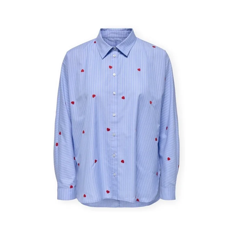 Πουκάμισα Only Noos New Lina Grace Shirt - Moonlight Blue/Stripe
