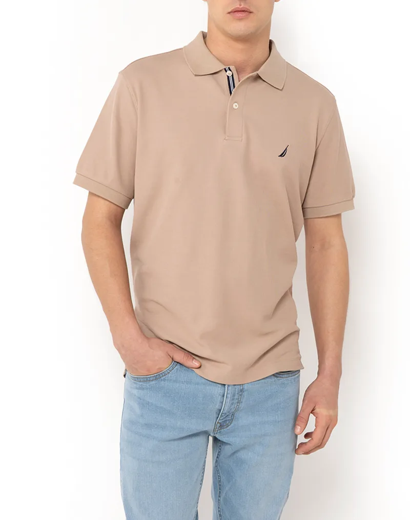 NAUTICA ΜΠΛΟΥΖΑ ΠΟΛΟ ΚΜ Cabin Polo Shirt 3NCN1CR0110-225 Biege