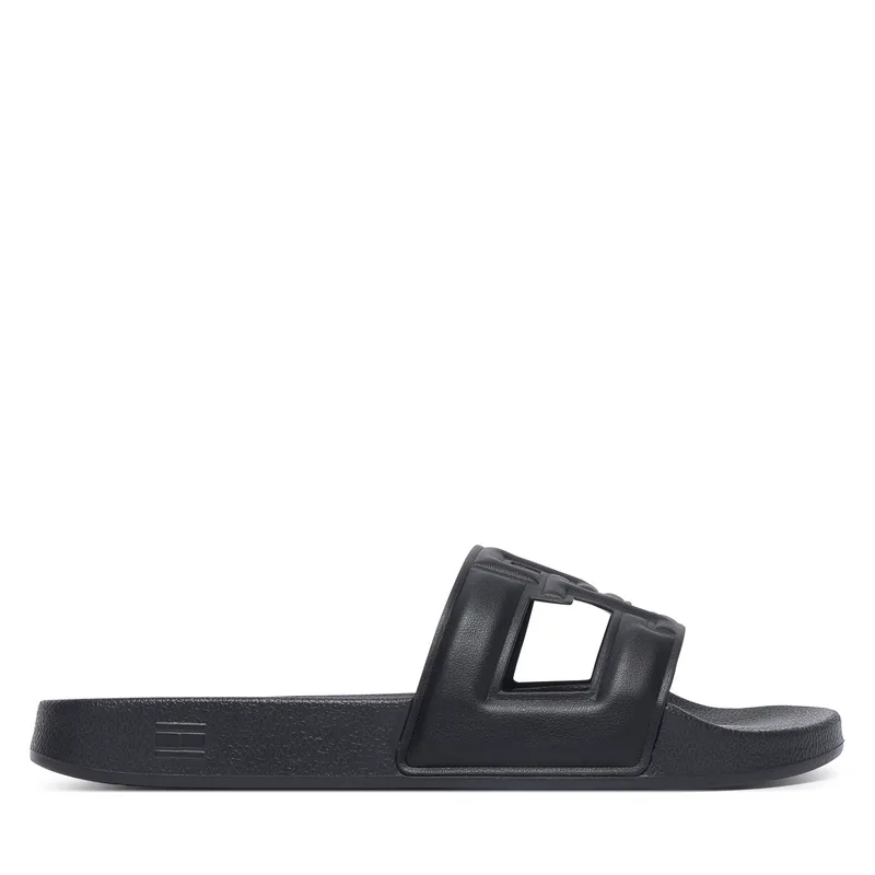 Παντόφλες Tommy Hilfiger Monogram Pool Slide FW0FW09424 Μαύρο