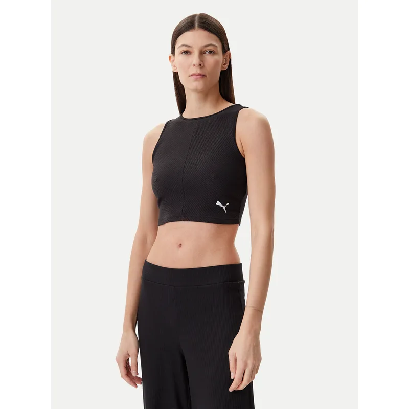 Puma Τοπ Ess 629765 Μαύρο Slim Fit