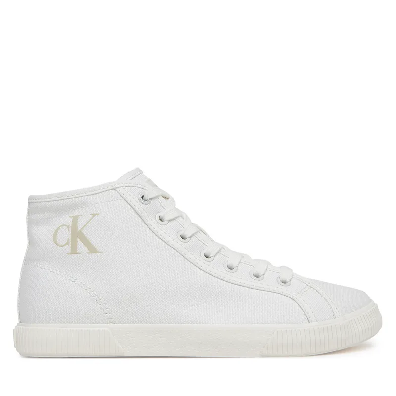 Αθλητικά Calvin Klein Jeans Ess Vulc Mid Cv Mg Wn YW0YW01761 Λευκό