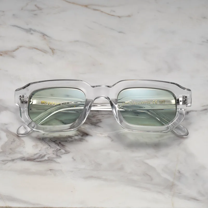 HARPER A7EP4 - HARPER - CLEAR - LIGHT GREEN Sunglasses | Clear - Light Green | Clear - Light Green Shades | Explicit Poets Sunglasses