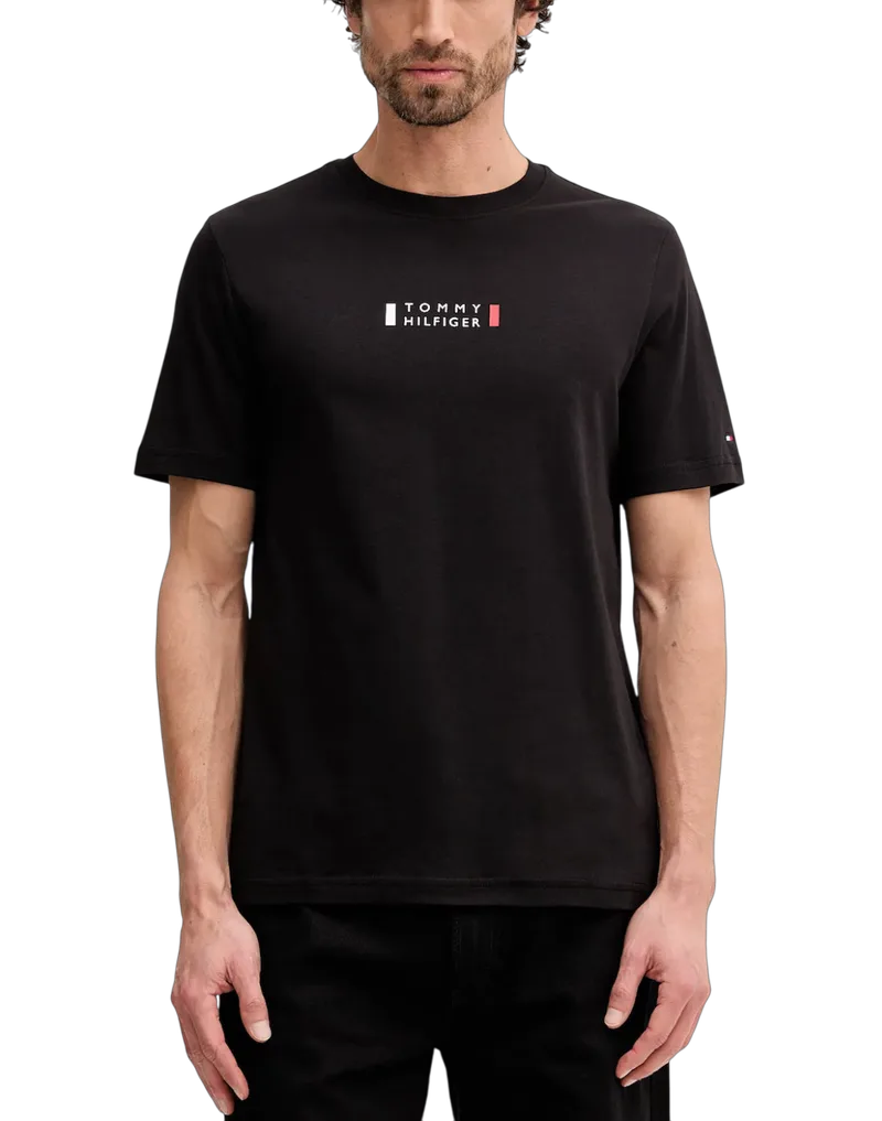 Ανδρικό T-shirt Μαύρο Tommy Hilfiger MW0MW41453-BDS