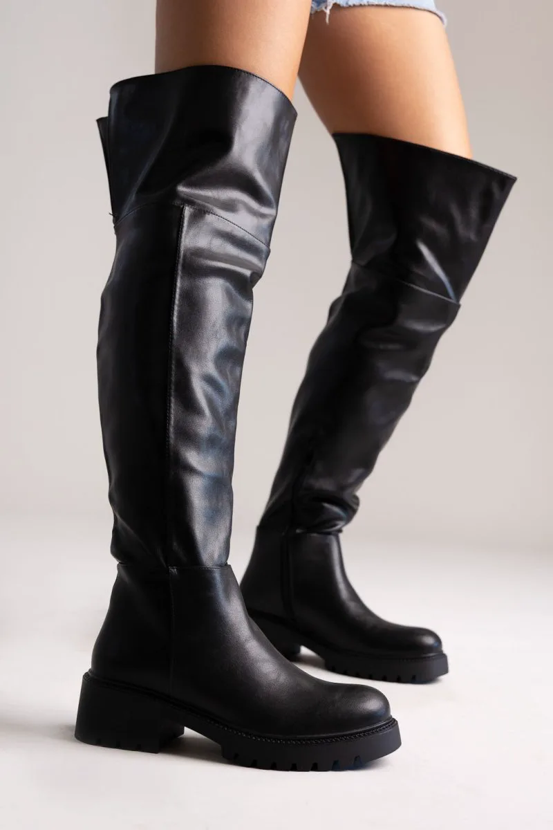 ERYNN Over-the-Knee Boots - RXJ-301 - Black Matte