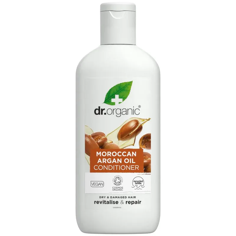 Dr Organic Moroccan Argan Oil Conditioner Μαλακτική Κρέμα Μαλλιών με Έλαιο Αργκάν για Αναδόμηση 265ml