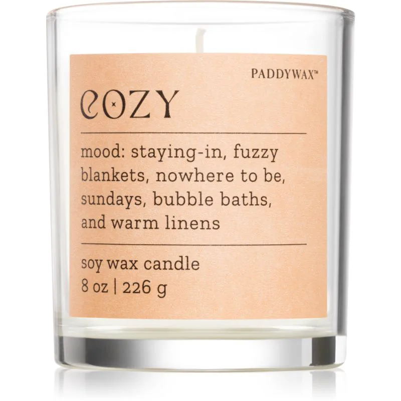 Paddywax Mood Cozy Cashmere & French Orris αρωματικό κερί 226 γρ