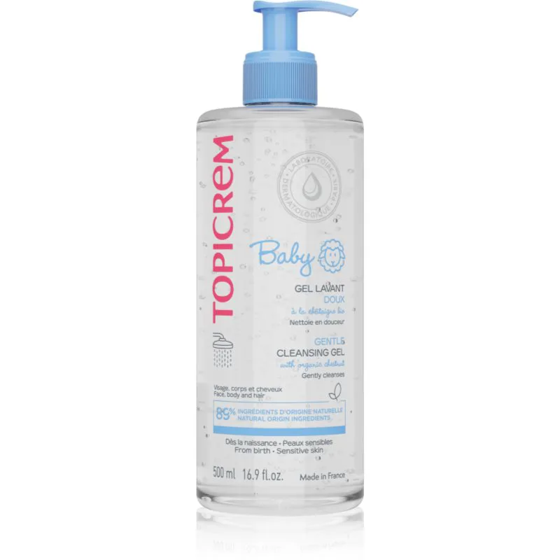 Topicrem BABY My 1st Cleansing Gel 2in1 τζελ πλυσίματος για σώμα και μαλλιά για παιδιά από τη γέννηση 500 ml